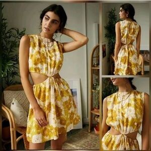 Faithfull The Brand La Pineta Mini Linen Dress - Size 6/M *R26